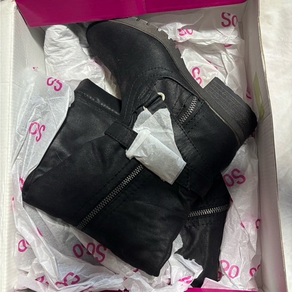 SO Women's Black Over the Knee Boots - Picture 1 of 2